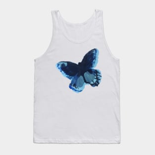 Black and Blue Butterfly Tank Top